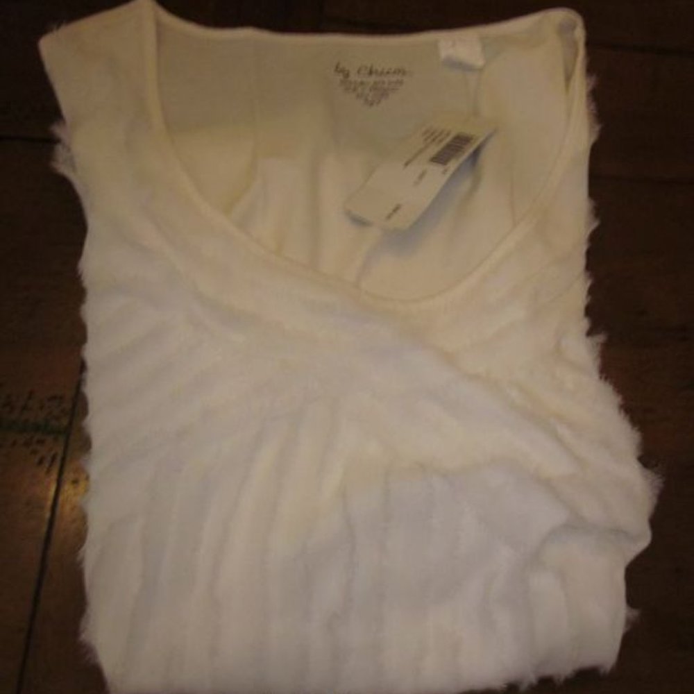 Chico's Dreamy Details Tank SZ 16 (Chico's SZ 3) NWT Ecru  MSRP: $59